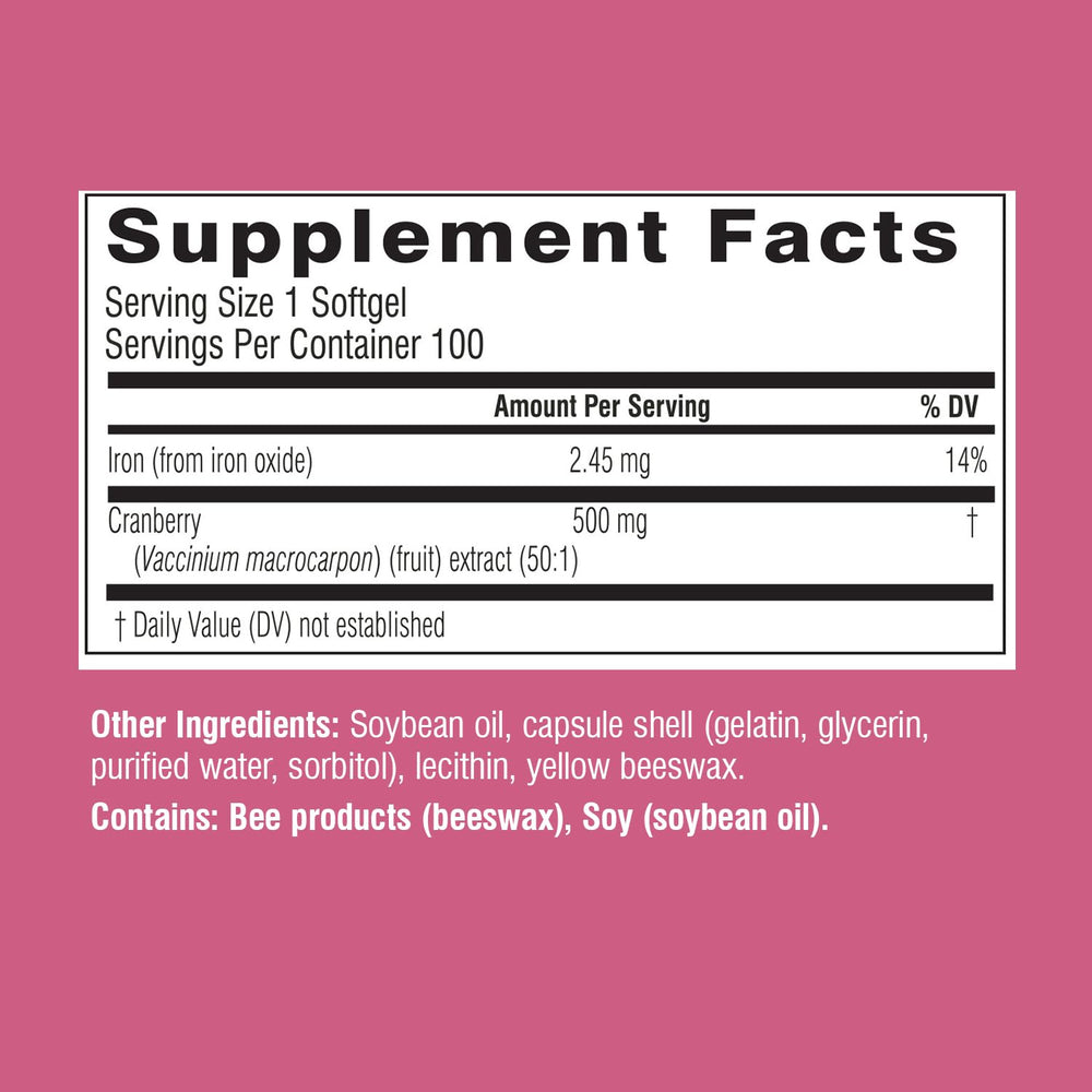 Swisse cranberry pills in a daily home routine context.