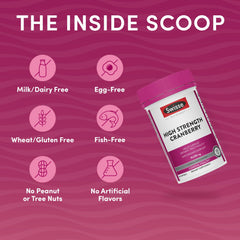 Swisse PACran cranberry powder visual emphasizing antioxidant power.