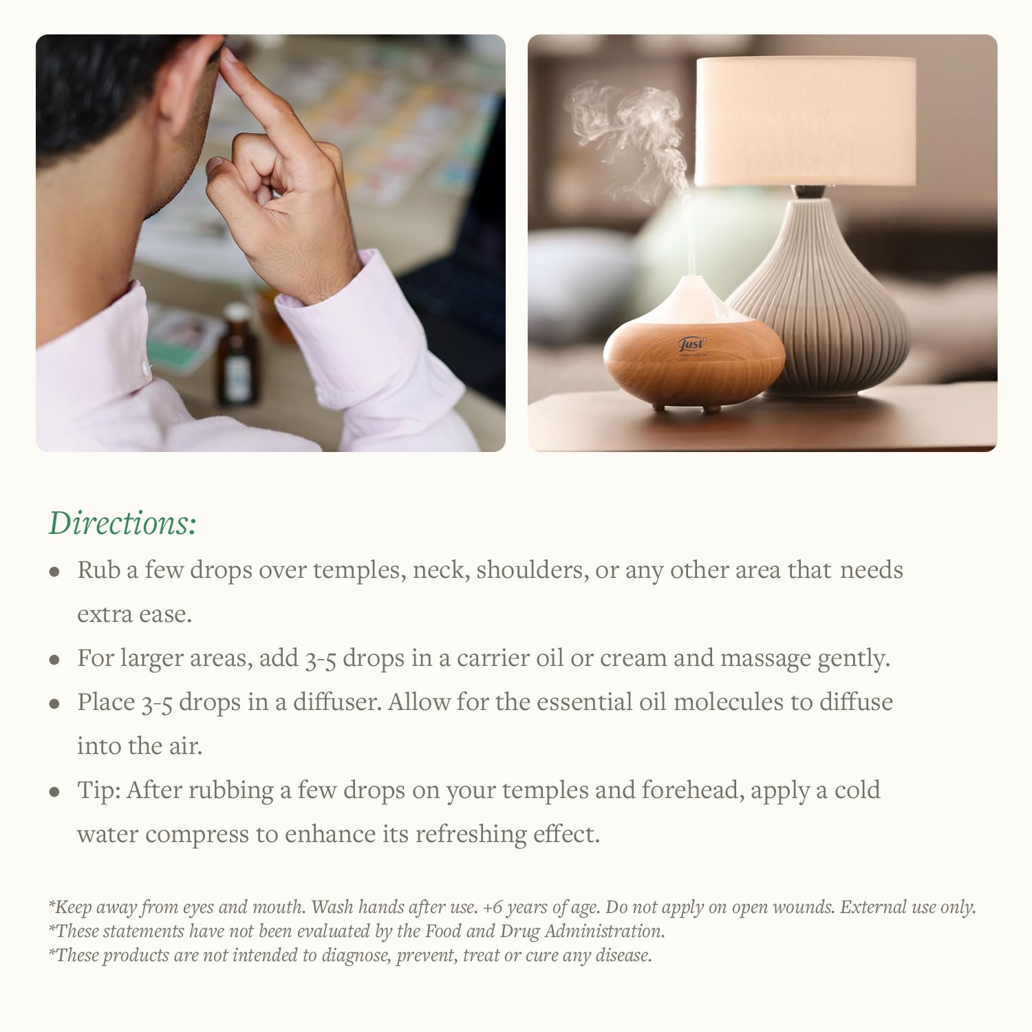 SwissJust oil applying to skin during a relaxing massage