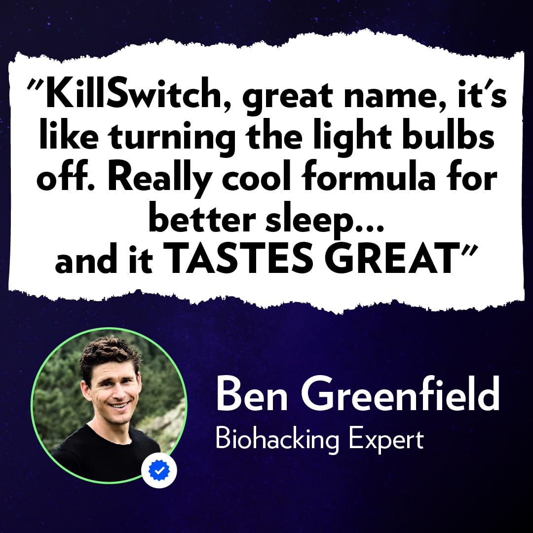 Switch Killswitch Sleep Aid glass with warm milk.