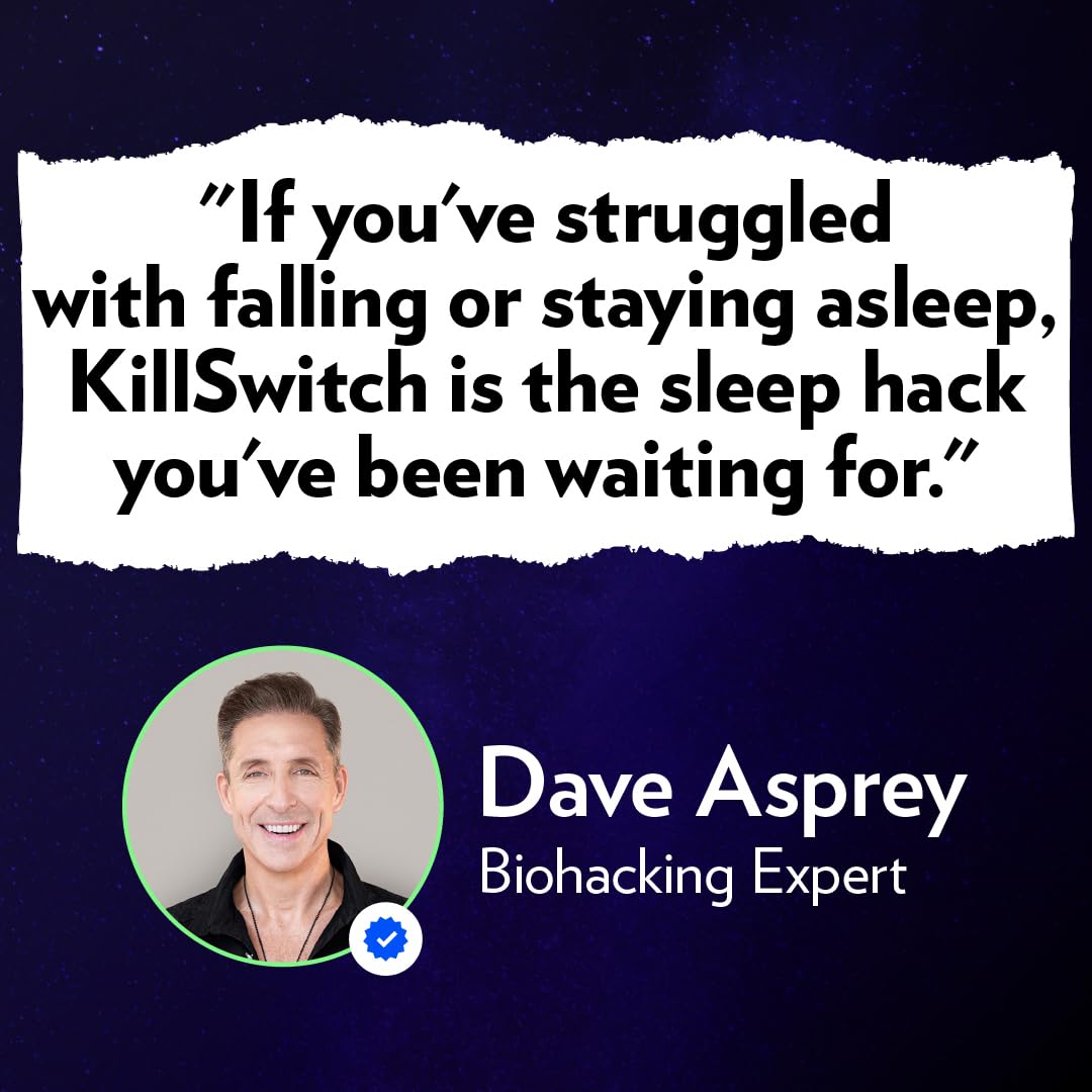 Switch Killswitch Sleep Aid packaging on countertop suggesting simplicity.