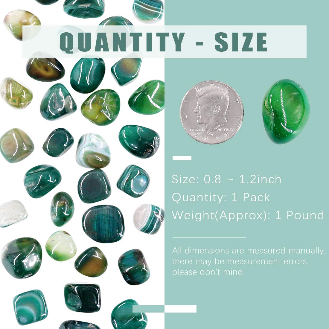 Swpeet 1-pound crushed stone chips for crafts and decorative displays.