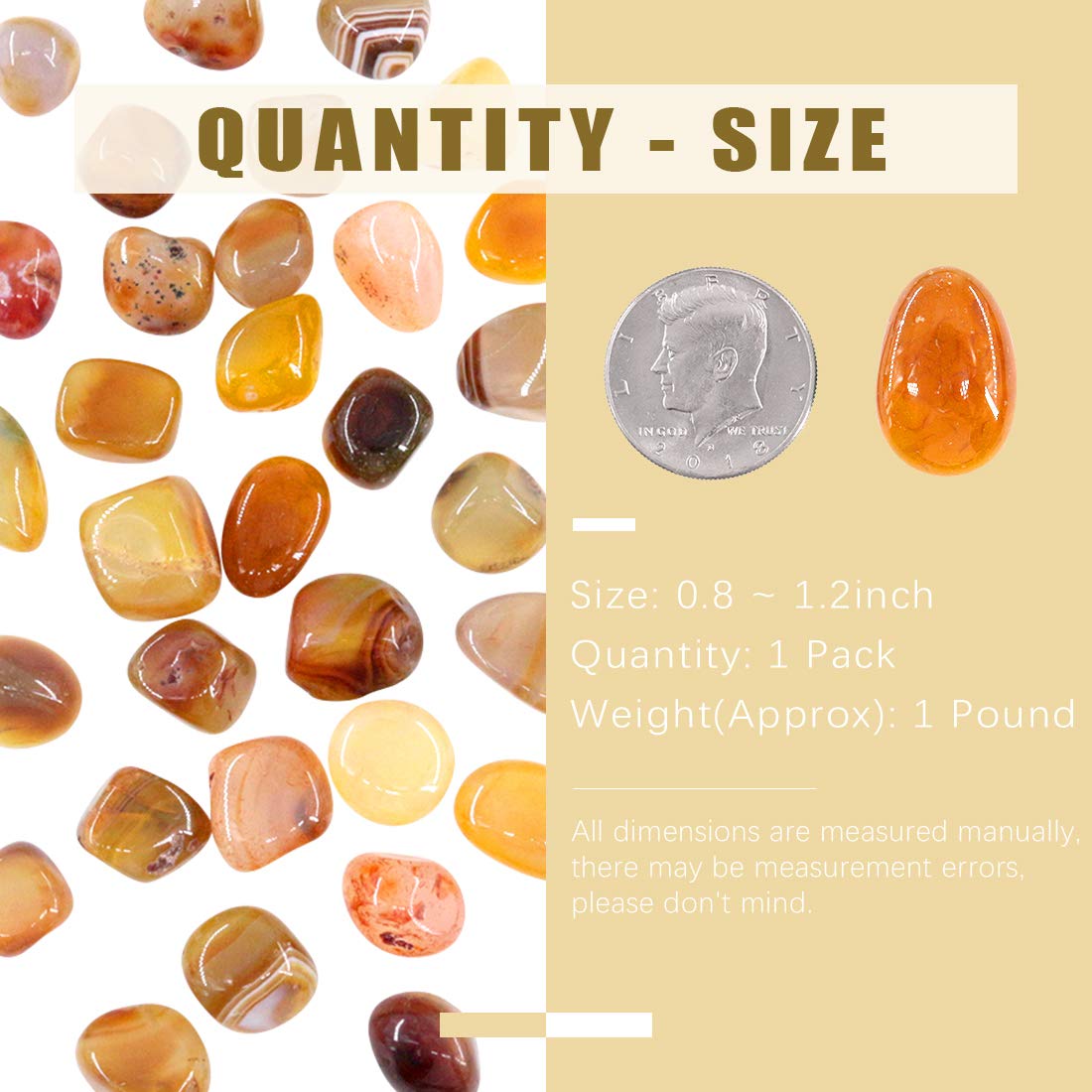 Swpeet agate crystal pieces in yellow tones for crafting