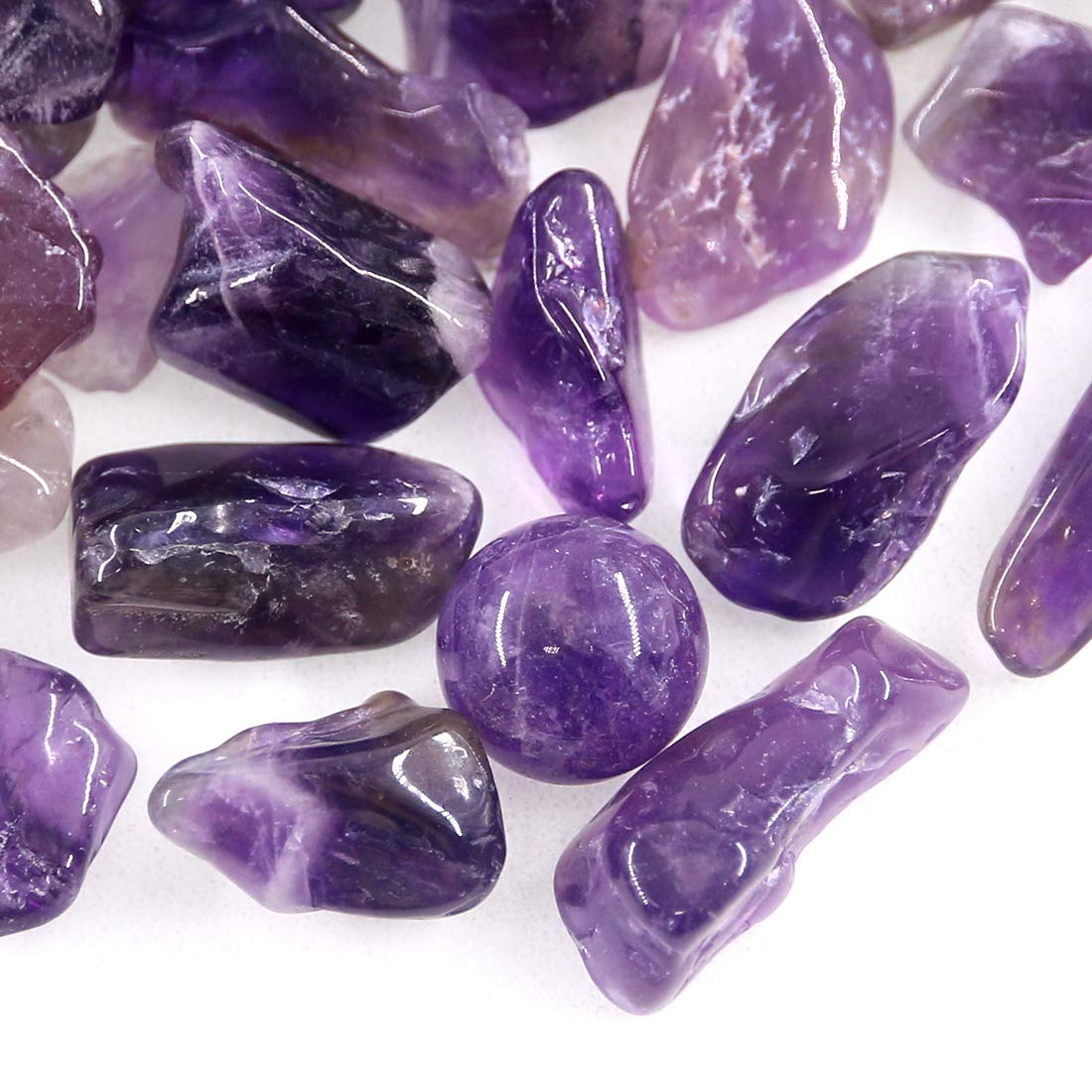 Swpeet Amethyst Chips for jewelry design with natural color variation