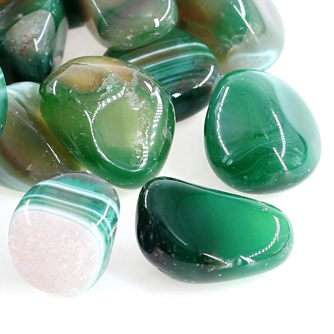 Swpeet large gemstone tumbled chips ideal for DIY jewelry and accents.