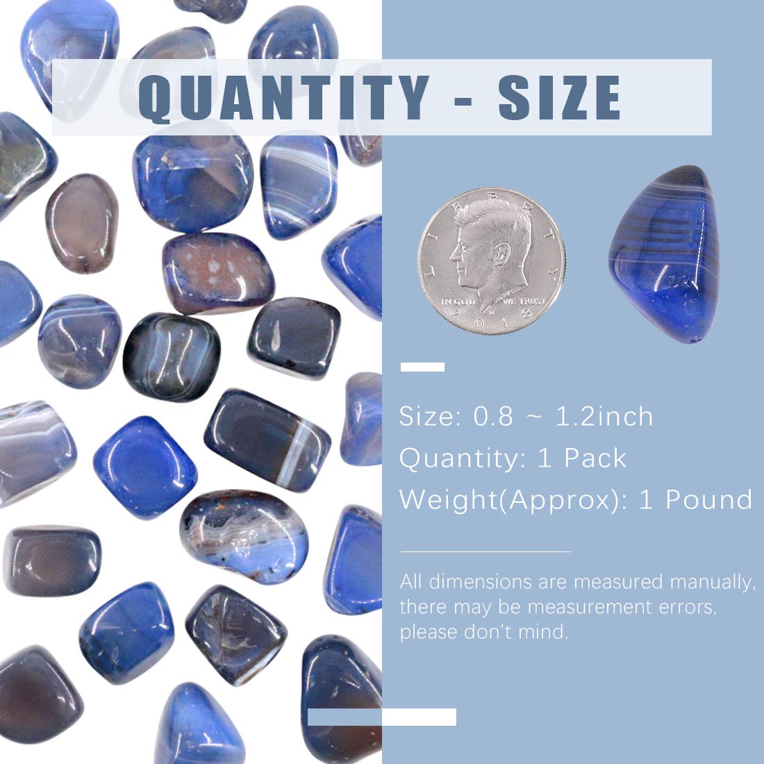 Swpeet large stone chips for DIY jewelry projects and displays.