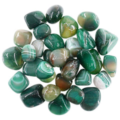 Swpeet marine green agate bulk stone chips for jewelry making and decor.