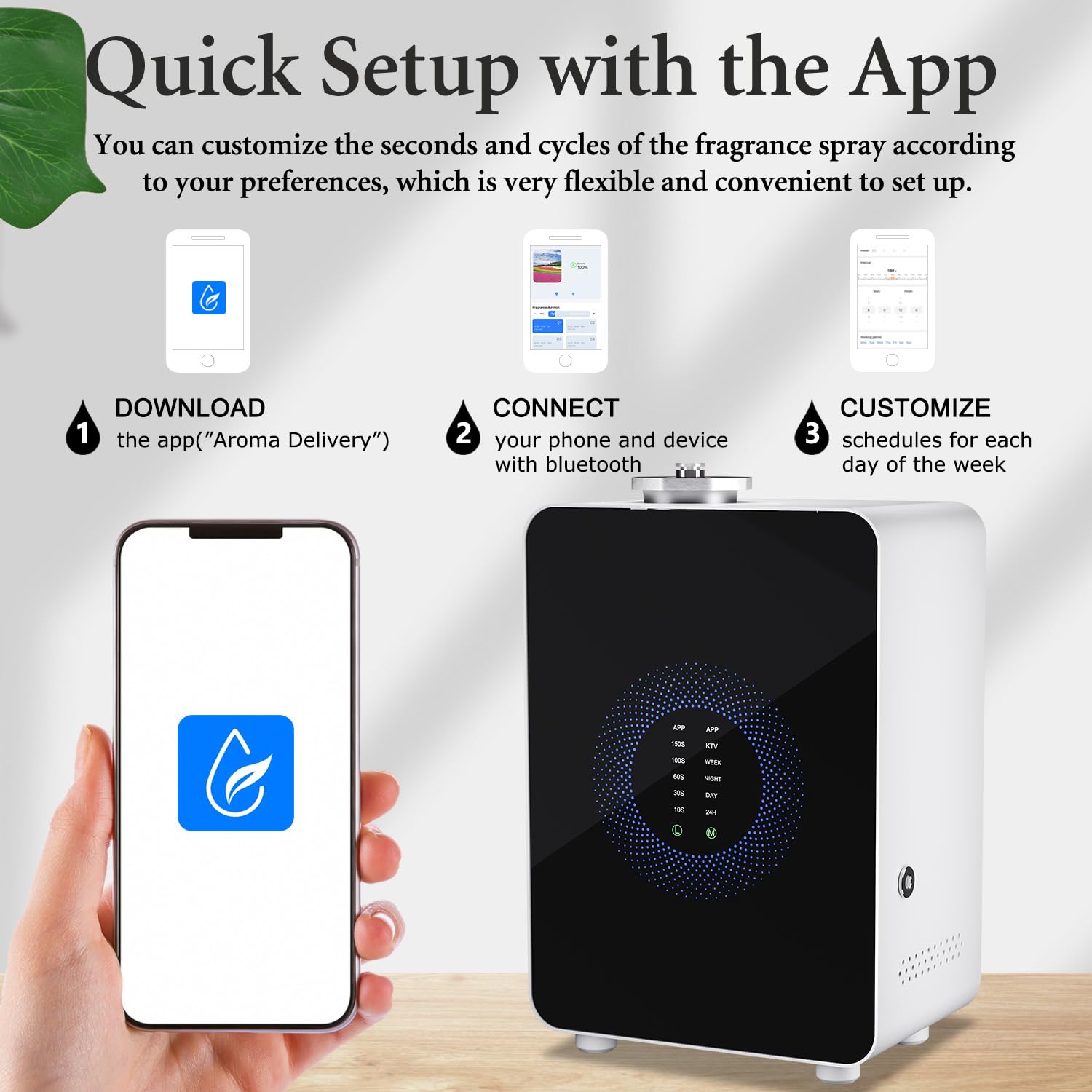 SWUVUXO cold-air diffusion tech delivers uniform scent across spaces