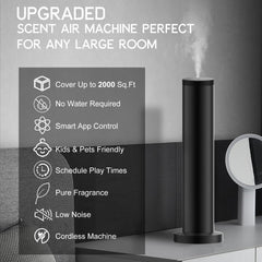 SWUVUXO Hotel Scent Diffuser Machine cordless design enables all-day portability