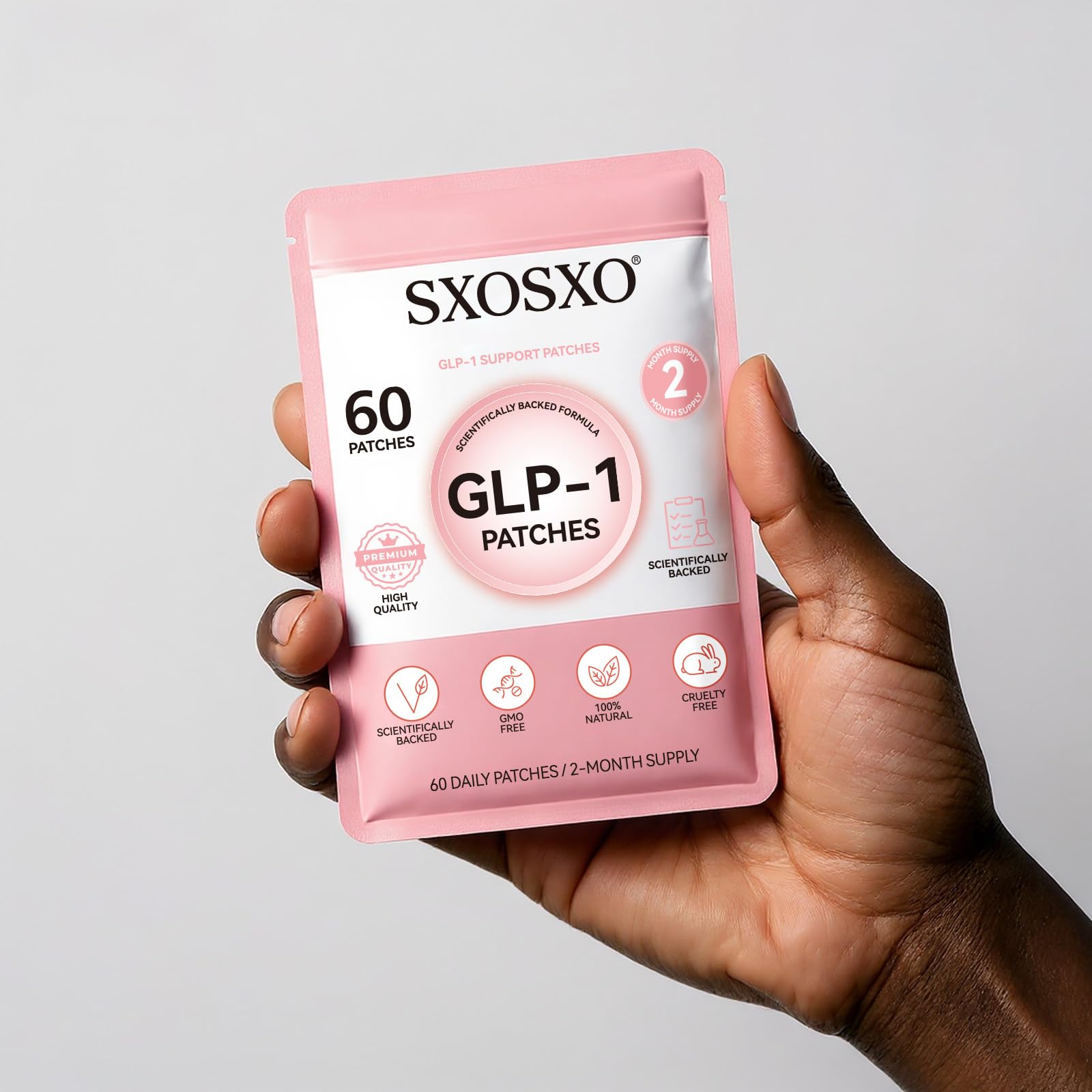 SXOSXO GLP-1 Patches contain berberine pomegranate cinnamon and B complex