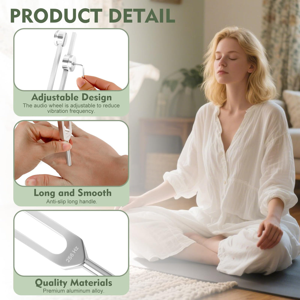 Syizyen cleaning cloth beside tuning forks for maintenance