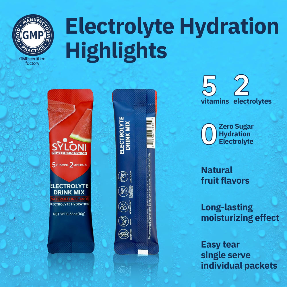 Syloni Lemon Lime electrolyte stick packet ready for flavor variety.
