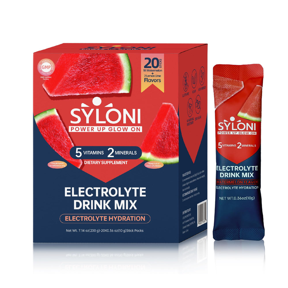 Syloni Watermelon electrolyte stick packet for on-the-go hydration.