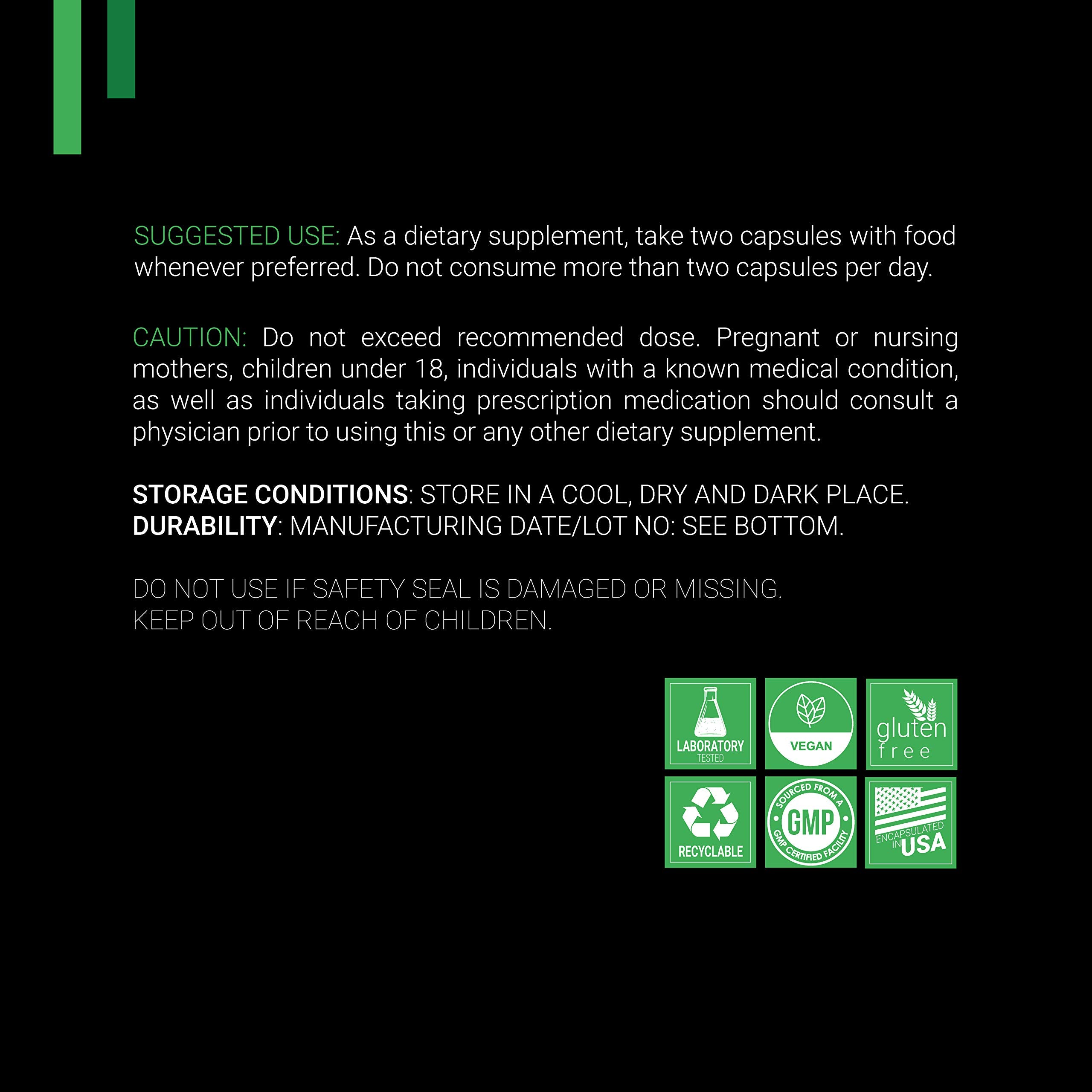 SYMNUTRITION Leucotomos ingredients label emphasizes clean vegan gluten-free formula.