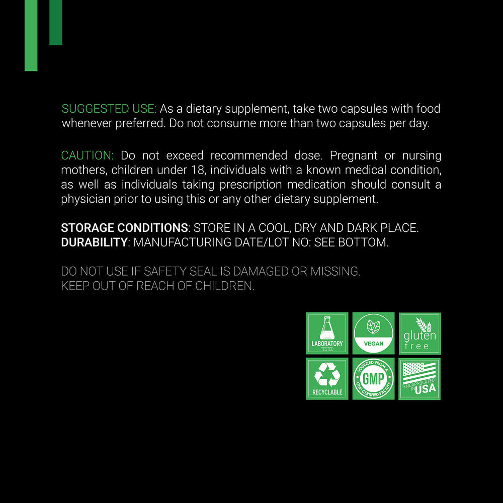 SYMNUTRITION Leucotomos ingredients label emphasizes clean vegan gluten-free formula.