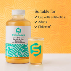 Symprove Mango Passionfruit label closeup with delivery system