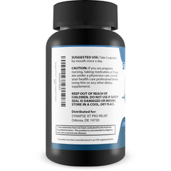 Synapse XT Pro capsules closeup showcases capsules you take daily for potential ear health support.