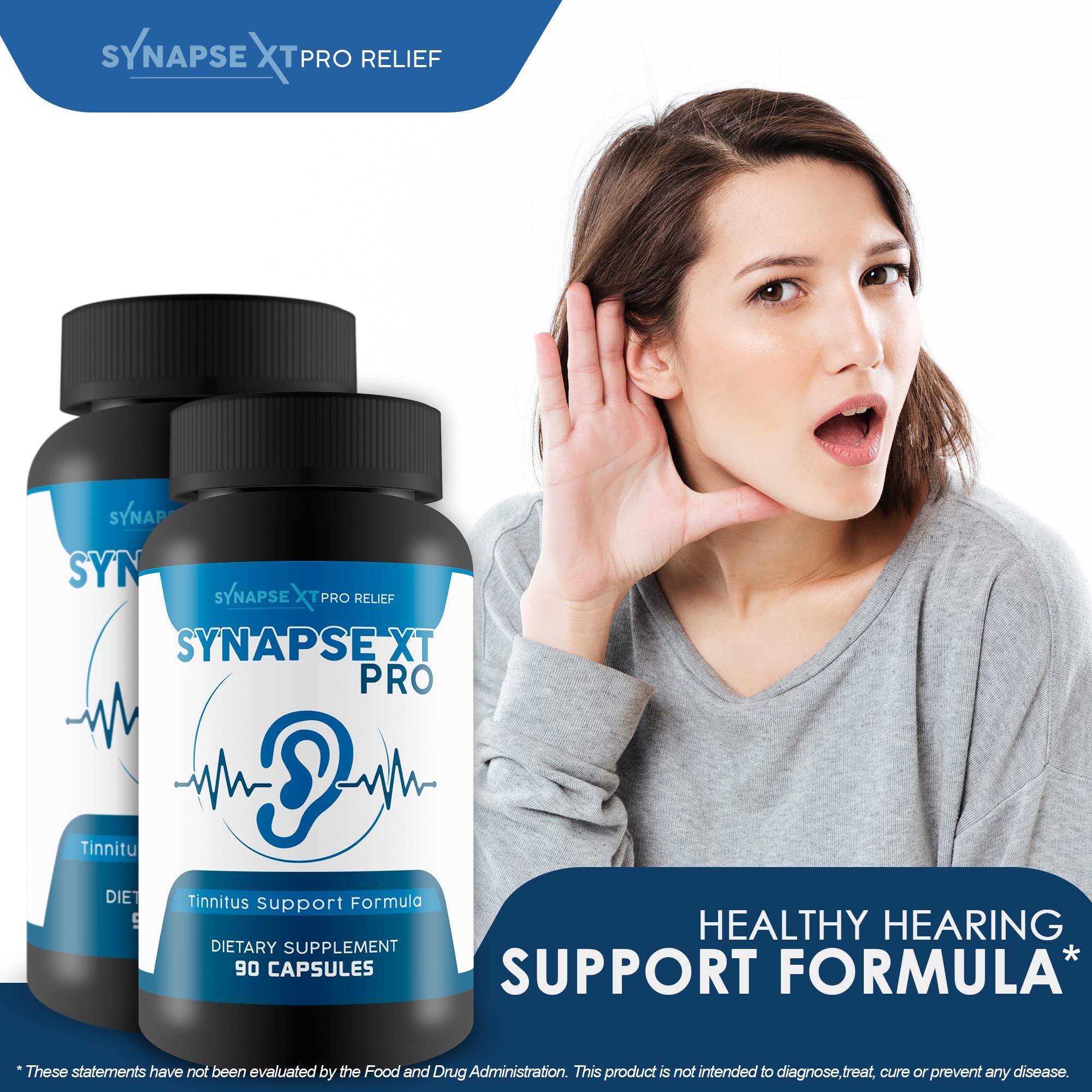 Synapse XT Pro packaging open reveals full bottle content and accessible dosage details.