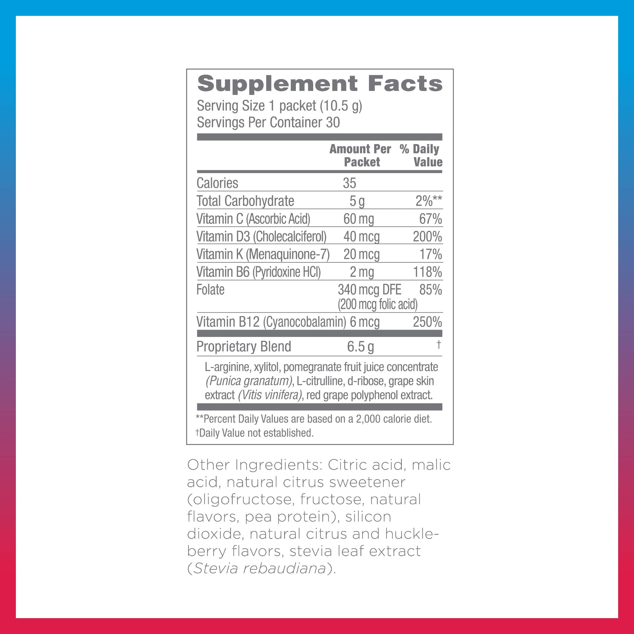 ProArgi-9 Plus sachets in mixed berry, convenient daily boost for cardiovascular support.