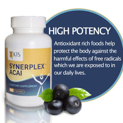 Synerplex Acai Capsules packaging front highlighting premium natural presentation.