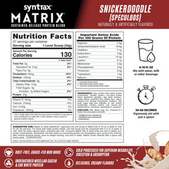 Visual of micellar casein and egg white proteins in Syntrax Matrix blend.