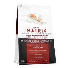 Scoop-dispensing image of Syntrax Matrix for quick, easy mixing with a spoon.