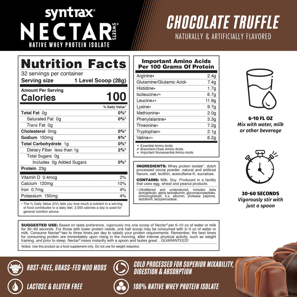 Scoop of Nectar Sweets for instant mixability and zero-carb satisfaction