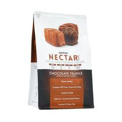 Syntrax Nectar Sweets shake in glass, dessert-like flavor with high-protein nutrition