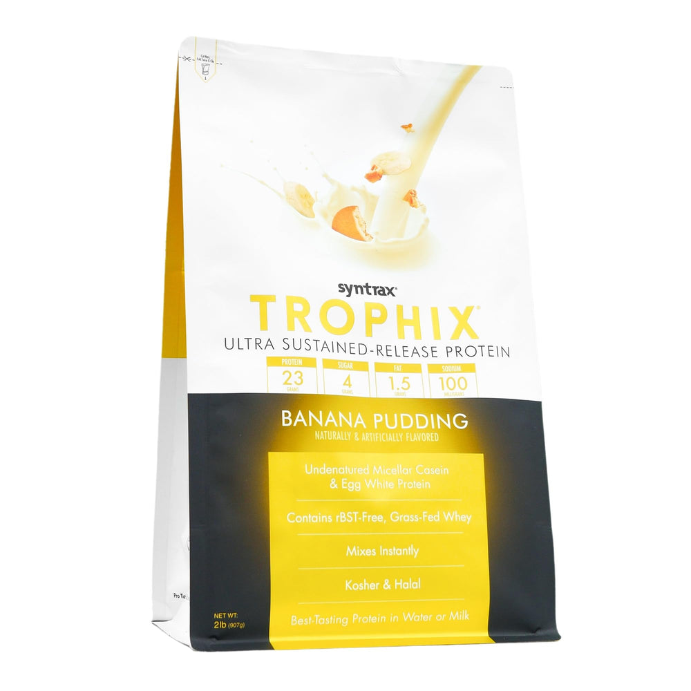 Syntrax Trophix ingredients blend showing four protein sources.