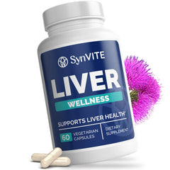 SYNVITE Liver Wellness capsule bottle featuring artichoke extract for daily liver support