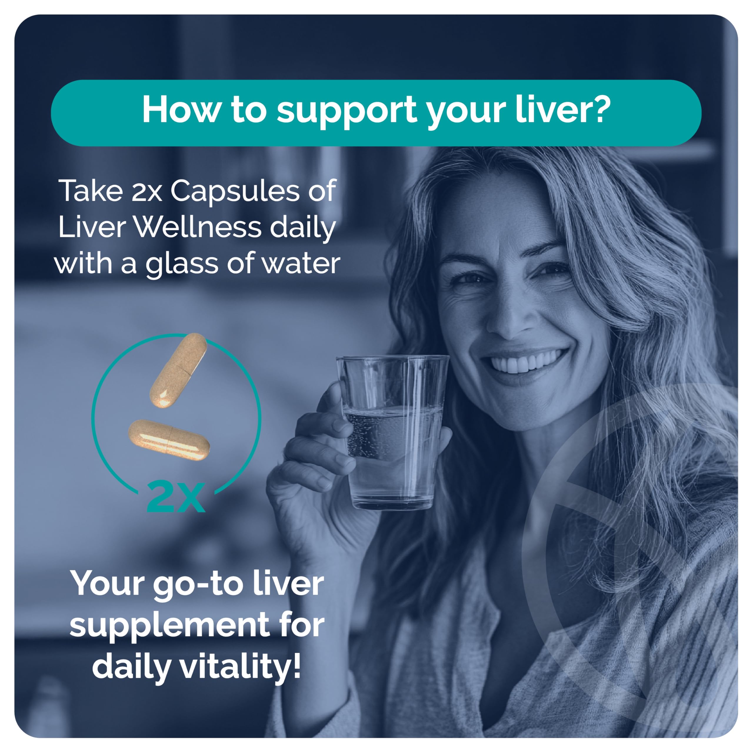 SYNVITE Liver Wellness bottle of capsules ready for use