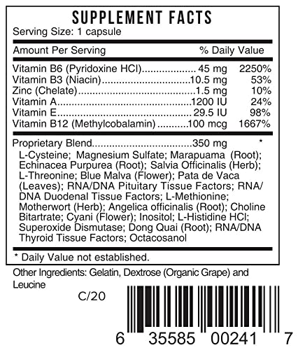 Systemic Formulas FPMS capsules closeup highlighting easy daily use for women