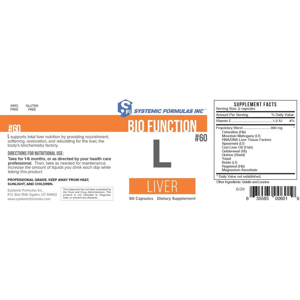 Systemic Formulas L liver dosage spoon for easy daily servings