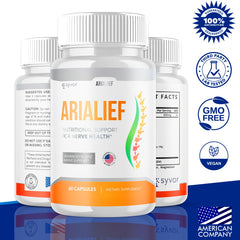 Arialief capsules close-up highlighting natural ingredients for daily wellness.