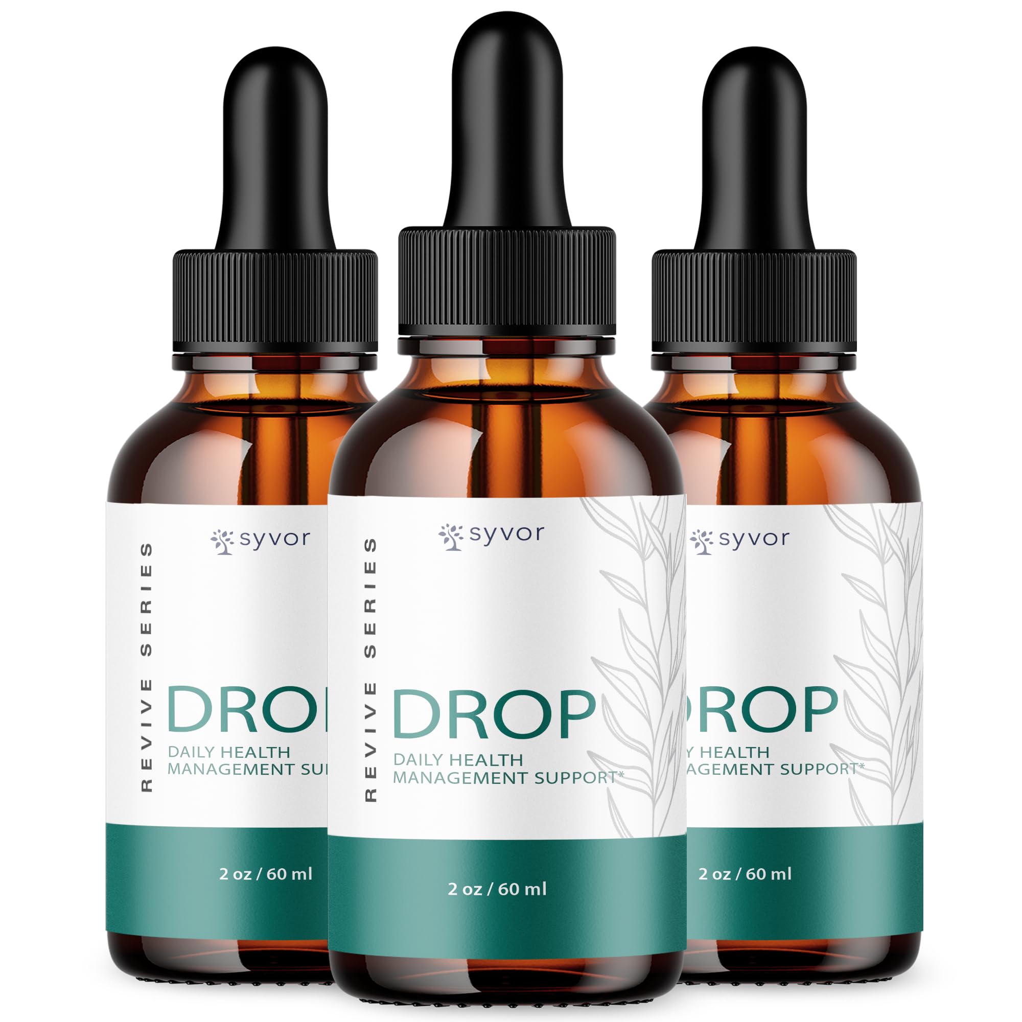 Syvor Drop The Pounds Drops bottle pack shown for daily wellness support.