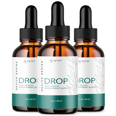 Syvor Drop The Pounds Drops bottle pack shown for daily wellness support.