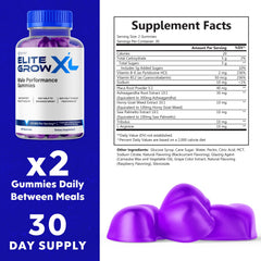 Syvor Elite Grow XL label detail emphasizing natural formula.