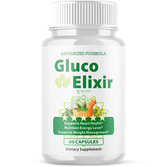 Syvor Gluco Elixir bottle front, a natural daily wellness option