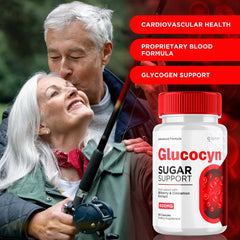 Syvor Glucocyn capsules bottle front label highlights all-natural ingredients for daily vitality.