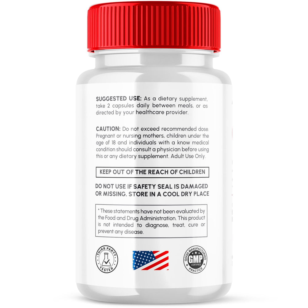 Syvor Glucocyn capsules on kitchen counter with measuring scoop for convenience.