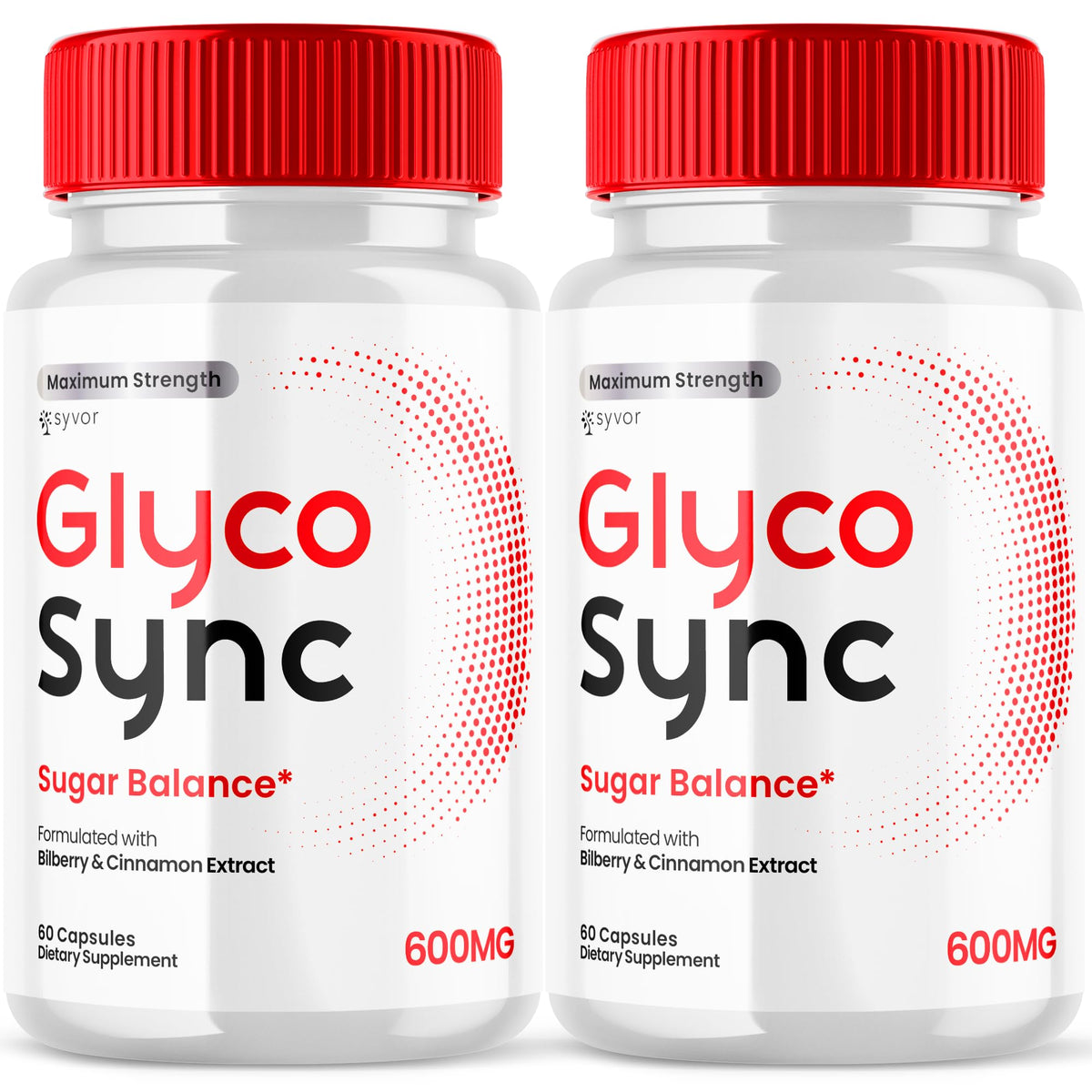 Syvor Glyco Sync Balance bottle for easy daily supplementation.