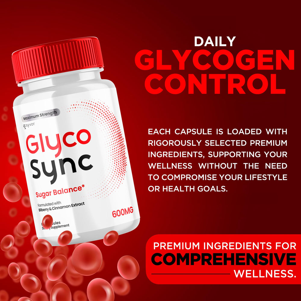 Two-pack Glyco Sync display emphasizes value and routine.