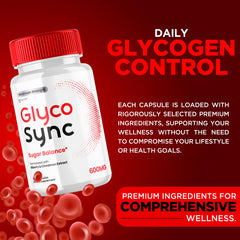 Two-pack Glyco Sync display emphasizes value and routine.