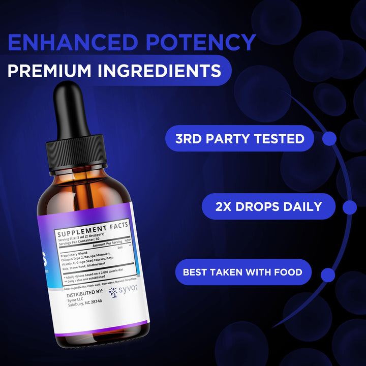Syvor Gut Drops seed extract close-up highlighting all-natural formula
