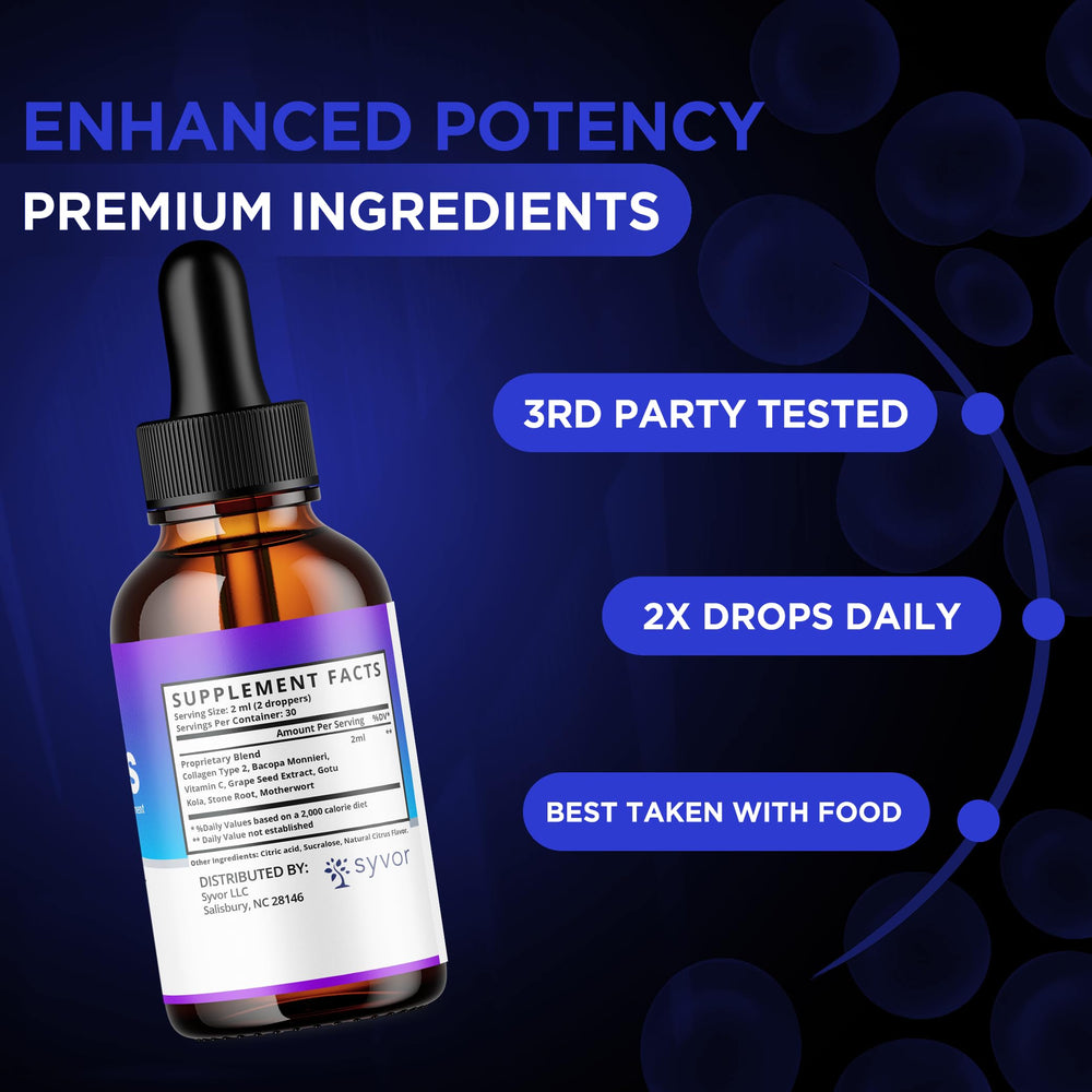 Syvor Gut Drops seed extract close-up highlighting all-natural formula