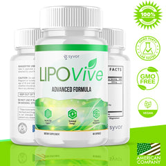 Close-up of Lipovive pills highlighting all-natural formula for daily wellness.