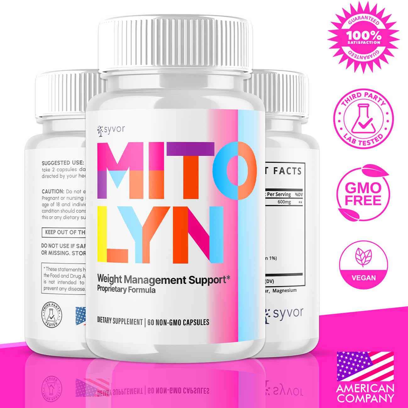 Syvor Mitolyn capsules closeup highlights max-strength ingredients for active lifestyles.