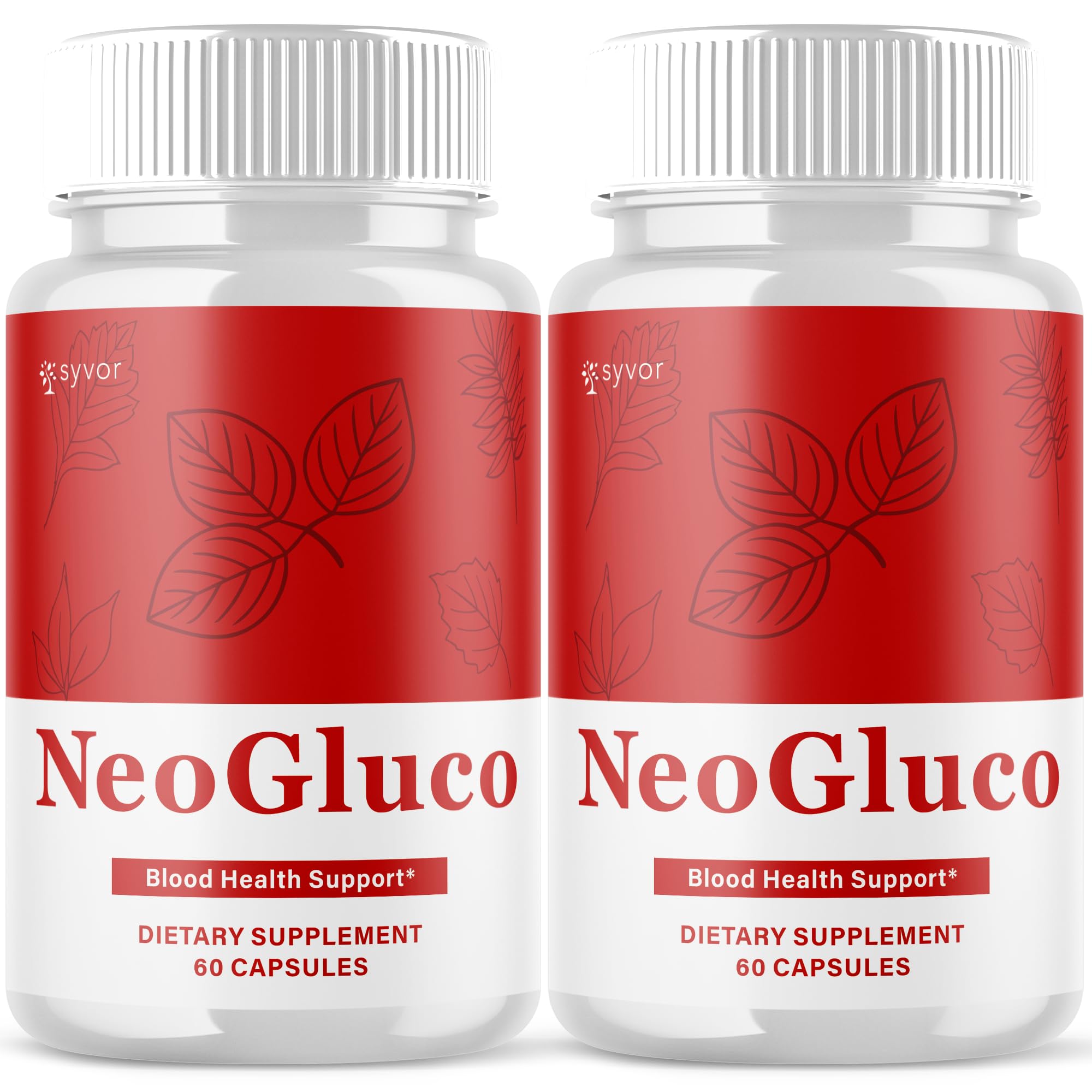 Syvor NeoGluco bottle front for easy daily wellness support.
