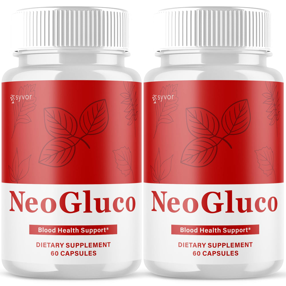 Syvor NeoGluco bottle front for easy daily wellness support.