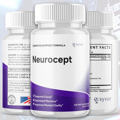 Syvor Neurocept bottle back reveals ingredients and natural formula